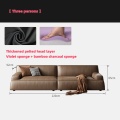 Damascus leather living room sofa
