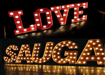 Luxury Event Family Love Marquee Decoration Letter Signs