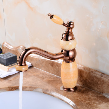 Fapully Luxury Home Jade Bathroom Basin Faucet