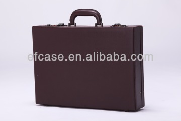 PROFESSIONAL BROWN PU CARRYING LAPTOP CASE,BRIEFCASE WITH COMBINATION LOCKS