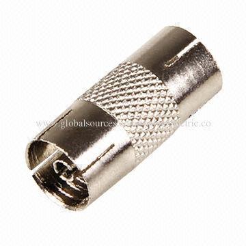 RF connector, PAL female to PAL female, metal