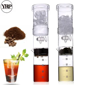 cold brew coffee Portable Reusable Ice Drip Coffee Filter Glass Percolators Espresso barista tools Dripper Pot Ice cafe Maker
