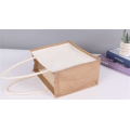 White Linen Patchwork Durable Shopping Bag