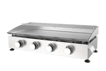 Four Burner Stainless Steel Gas Plancha