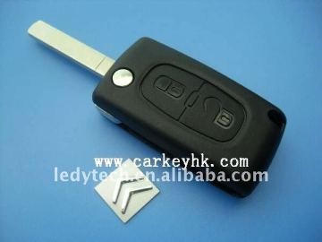Discount price Citroen 307 2 buttons flip key, blank key, auto remote car key