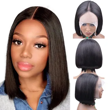 Cheap Lace Wig Vendor Wholesale Virgin Brazilian Hair Wigs Natural 13x4 T Part Lace Short Bob Human Hair Lace Front Wigs