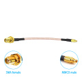 Cable RF MMCX macho recto a SMA hembra