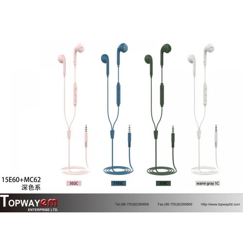 American style ​Wired On-ear Earphone with Volume Control Mic for cell phone
