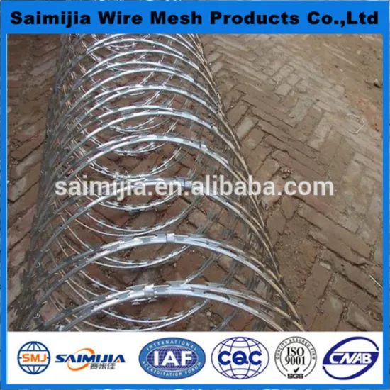 corrosion prevention Razor Barbed Wire for Organs and units