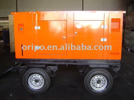 44kw 50hz,220v trailer generator set wtih lovol diesel engine