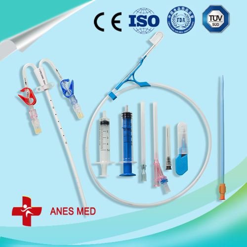 Bộ dụng cụ catheter chạy thận nhân tạo lumen kép