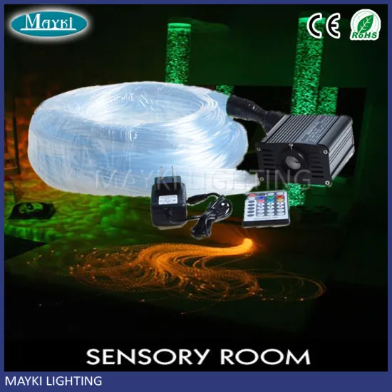 2016 sensory room decoration emitting sparkle fiber optic cable for kids study color