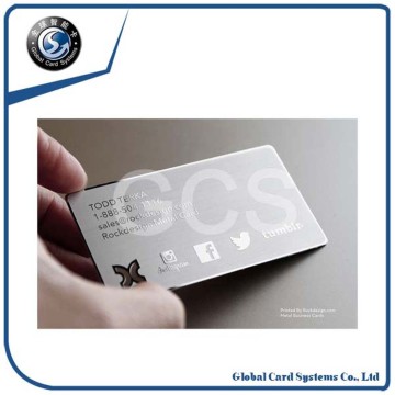 low price plastic embossed business card