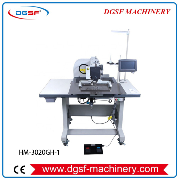 Máquina de coser de cuero de cama plana, aguja única, puntada de bloqueo programable, HM-3020GH-1 de costura Industrial con certificado CE de alta velocidad