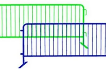 Barreira de controle de multidão com revestimento de concertos galvanizados e de PVC