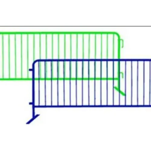 Barreira de controle de multidão com revestimento de concertos galvanizados e de PVC