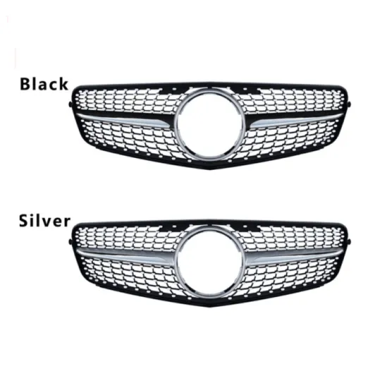Mercedes-Benz W204 C-Class 2007-2014 Front Bumper Grille - Diamond Style Radiator Grille Upgrade