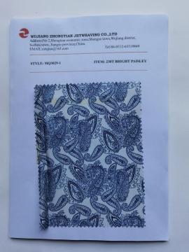 230t Bright paisley Taffeta printing