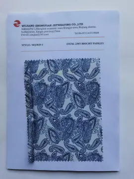 230t Bright paisley Taffeta printing