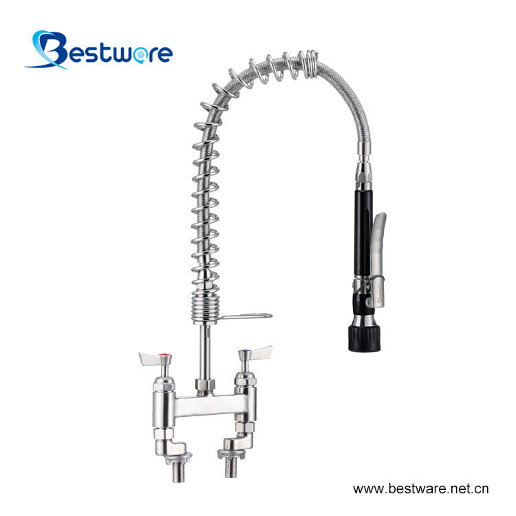 Commercial Deck Mount Pre Rinse Faucet