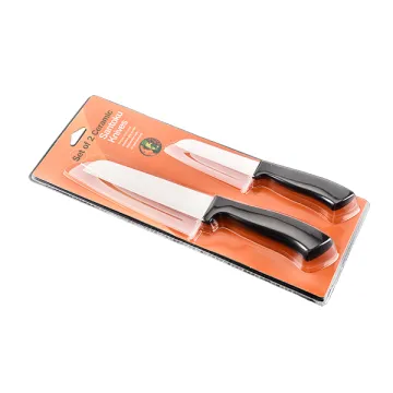 Set of 2 ceramic santoku knives