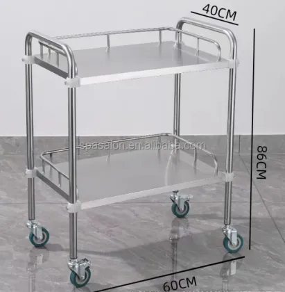 Stainless Steel Medical Treatment Trolley Hospital Nurse Medical Equipment Cart Hospital Trolley