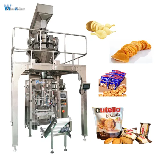 PLC Control Biscuit Weighing Filling Packaging Machine