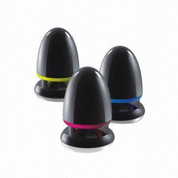 Portable Mini Speakers, Bullet-shaped, Sized 100 x 100 x 132mm, 50-20,000Hz Response Frequency