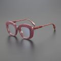 Custom Round Thick Eyeglasses Acetate Optical Frame