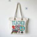 निजीकृत शिक्षक उपहार कैनवस टोट बैग
