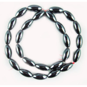 Hematite Rice Beads 8X16MM,Grade A&40CM