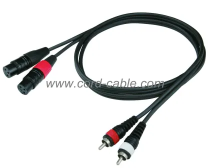 DR Series Dual F XLR to RCA Cable