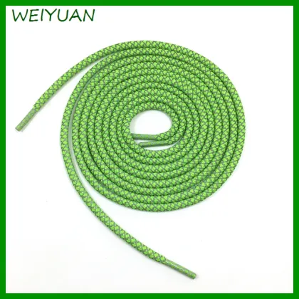 Custom branded 3m reflective shoelace
