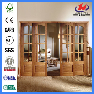 *JHK-Prehung Interior French Doors Oak French Doors Internal French Sliding Doors