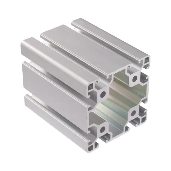 Chinese Manufacturers T Slot 8080 Series Industrial Aluminum Extrusion Profile for Sand Blasting
