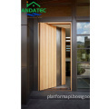 Custom Modern Black Aluminum Pivot Door: Competitive Pricing and Enhanced Security for Your Entry