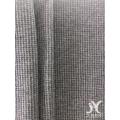 Maglia jacquard pied de poule grigio nero