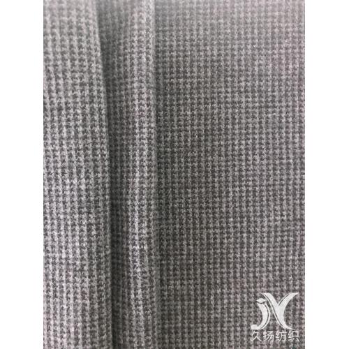 Schwarzgrauer Hahnentritt-Jacquard-Strick