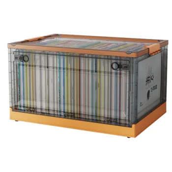 Folding Box for Household Sundries Storage, Clear Plastic