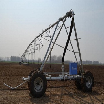 A translation type sprinkler machine with high transmission accuracy, straightening system, and reliable operation Aqualine