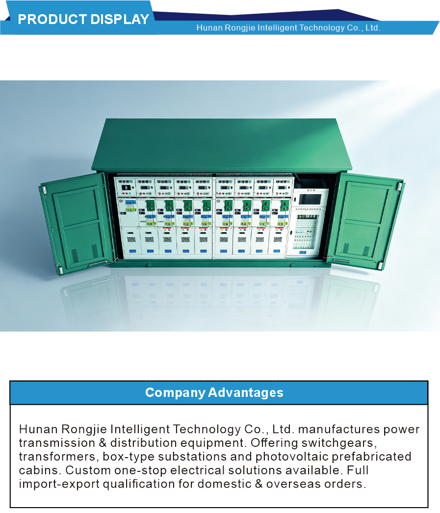 10kV Primary Secondary Integrated Ring Main Unit Two In Four Out with Full Circuit Breakers for Smart Distribution