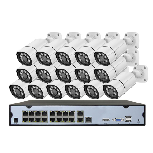 16CH CCTV 세트 8MP 4K POE NVR 키트