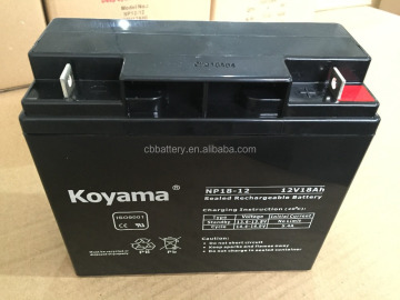 18ah 12V Standby UPS VRLA AGM Bateria para fonte de alimentação de emergência