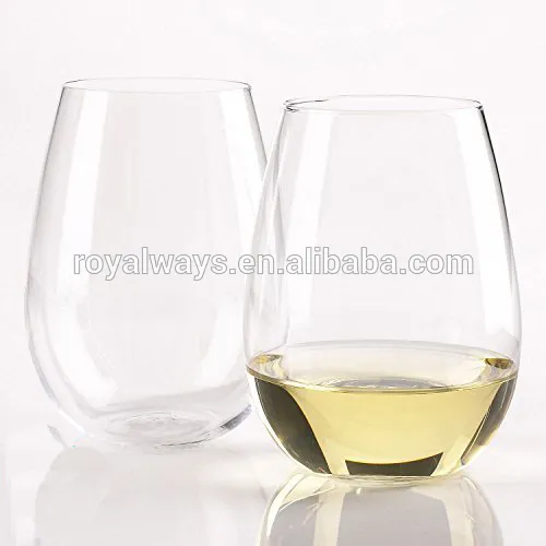 350ml High quality plastic party tumbler, bpa free stemless wine glass