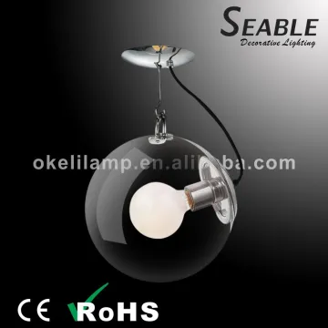 Ceiling Glass ball light with E27 bulb