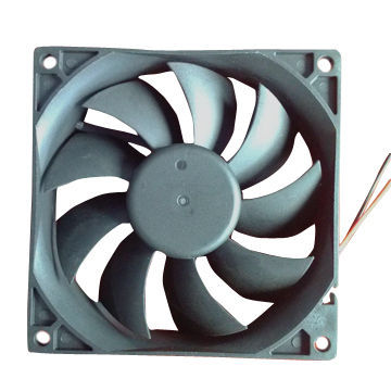 DC Brushless Cooling Fan, 92x92x25mm, 2,300-3,100rpm Speed