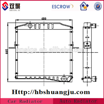 Hot Sale!!! 1301N4-010 Copper Truck Radiator