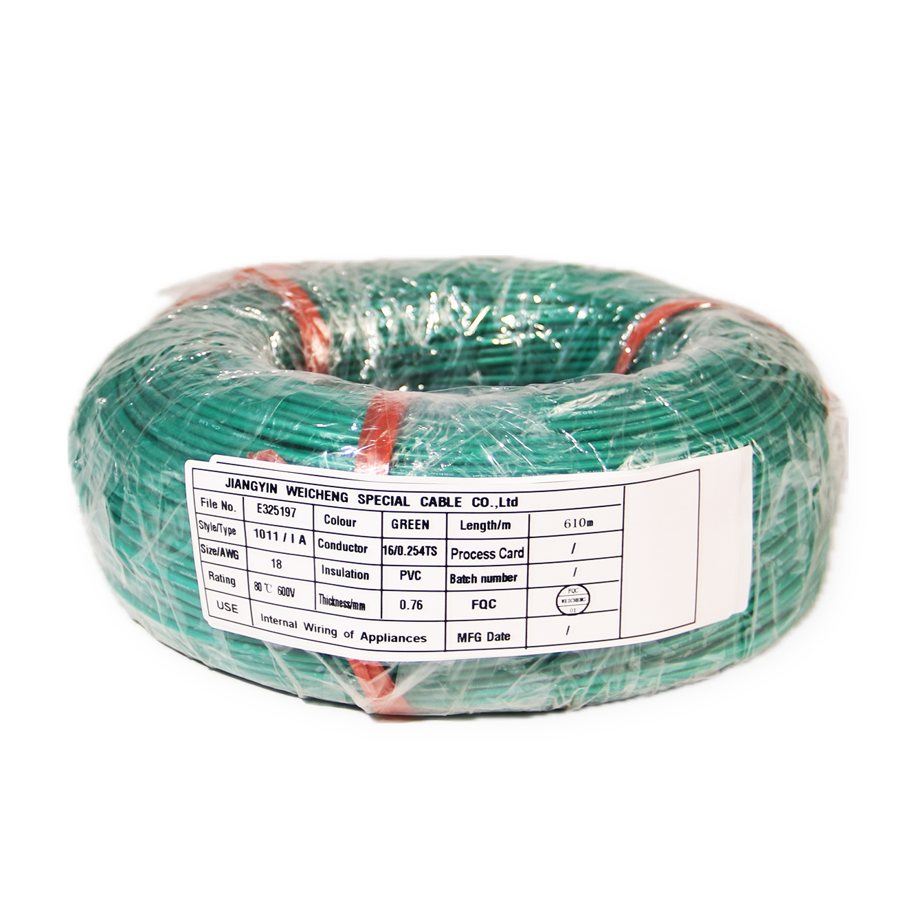 UL1011 PVC insulated electronic wires