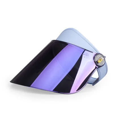 Purple mirror laser uv hard visor hat