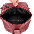 New fashion leather lady double shoulder backpack